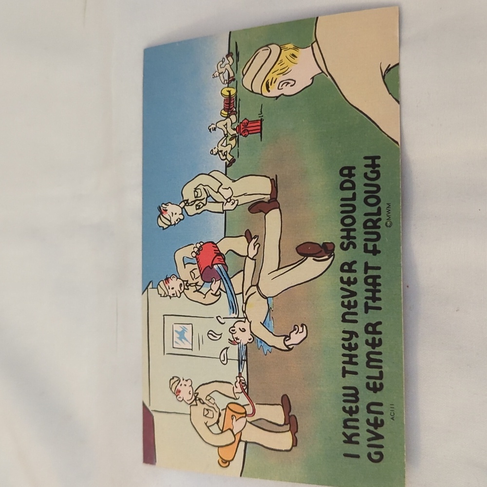 Vtg Military Postcards Set Of 5 - Picture 8 of 11